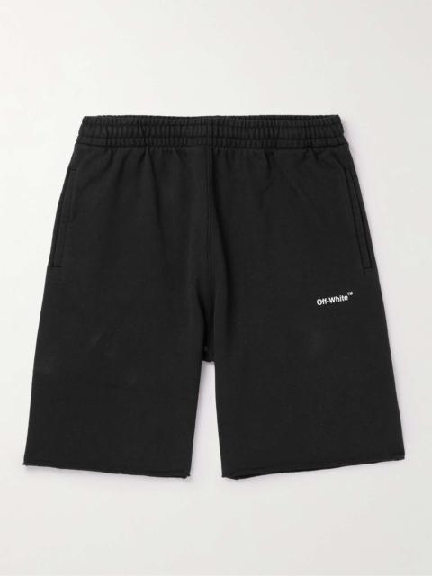 Straight-Leg Logo-Print Cotton-Jersey Shorts