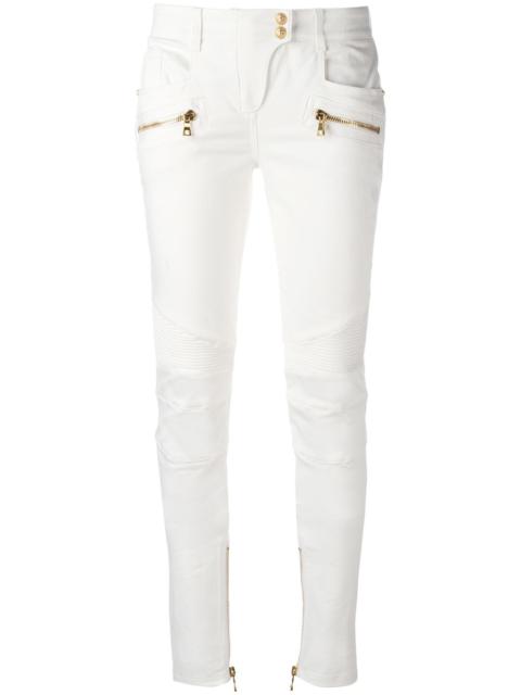 skinny biker trousers