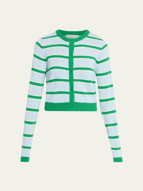 Dollie Striped Cashmere Cardigan