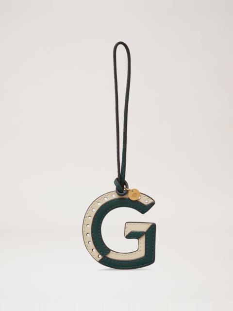Bi-Colour Leather Keyring - G
Mulberry Green & Chalk Silky Calf