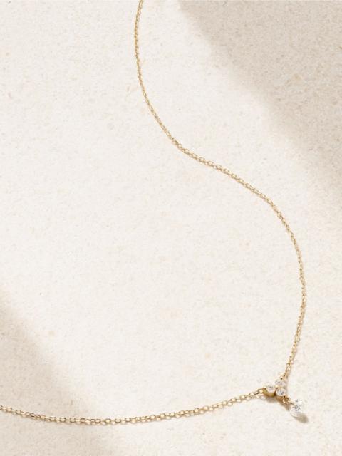 18-karat gold diamond necklace Gold