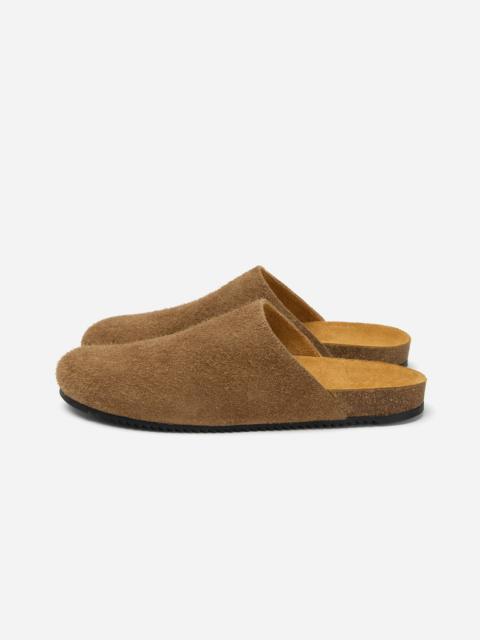 Mule - Shaggy Chestnut Suede