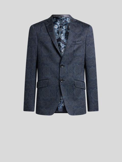 SINGLE-BREASTED JACQUARD JERSEY JACKET