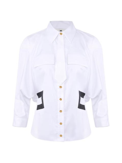 tie-detail shirt