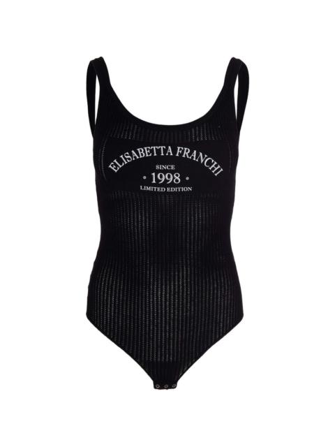 logo-print bodysuit