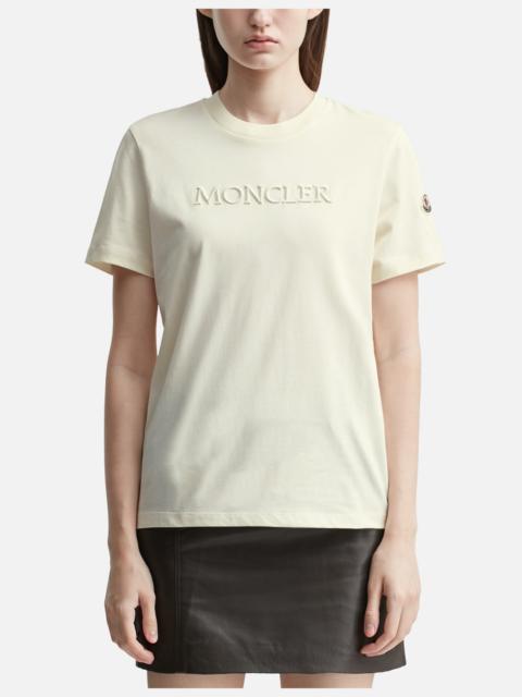 EMBROIDERED TONAL LOGO COTTON T-SHIRT