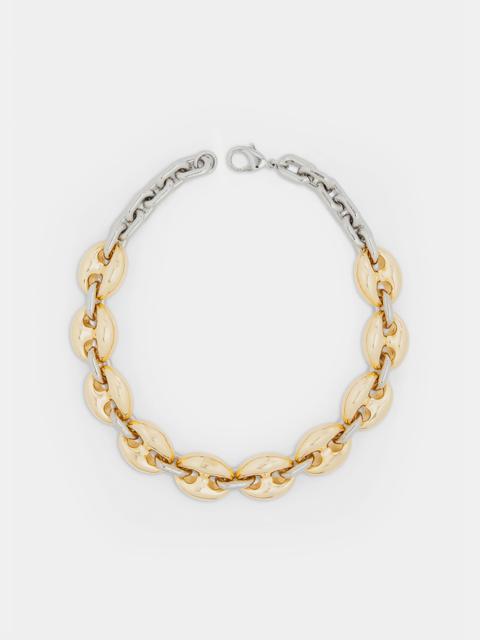 EIGHT CHUNKY GOLD/SILVER EIGHT NECKLACE