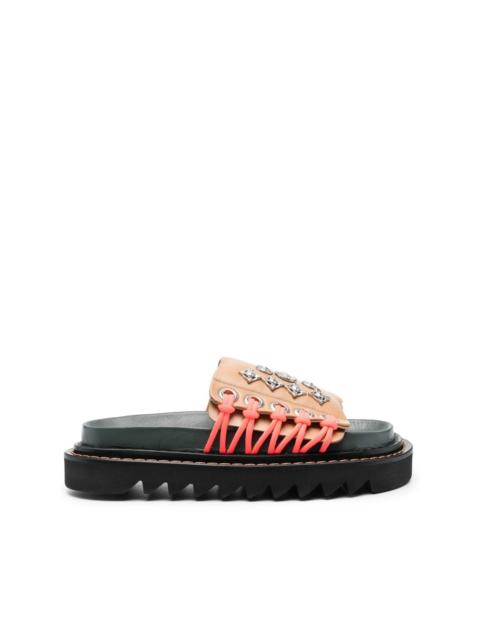 studded platform sandals