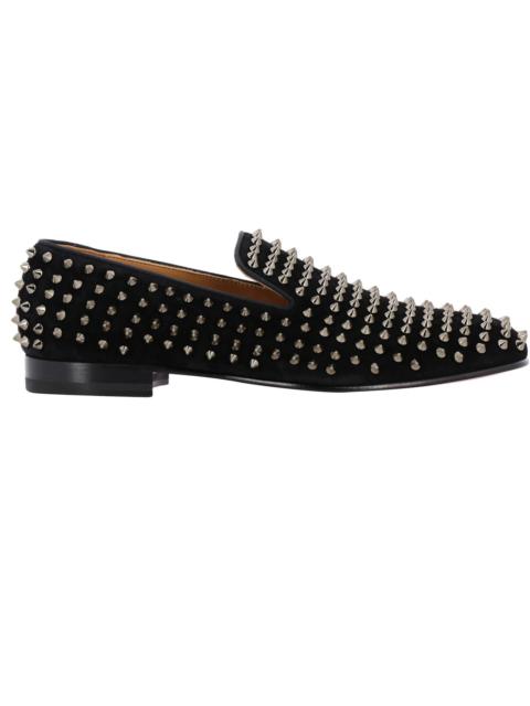 Christian Louboutin Rollerboy Spikes Flat Black Velvet