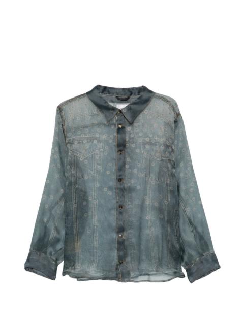 Maya buttoned silk shirt