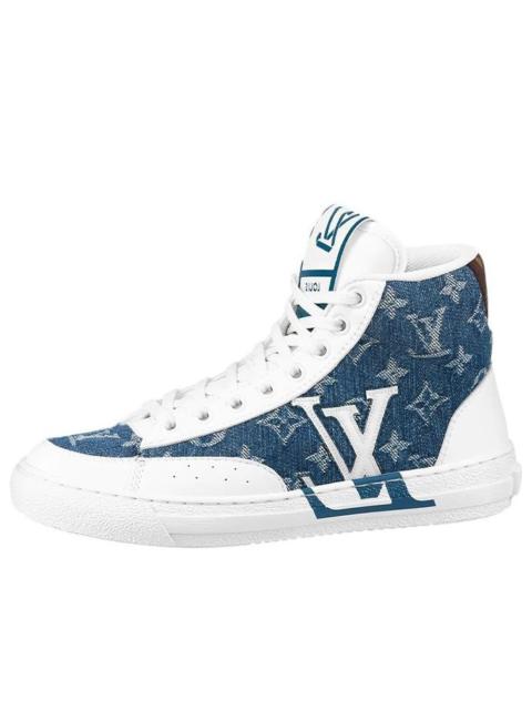 (WMNS) LOUIS VUITTON Charlie Ankle Sneakers 'White Denim Monogram' 1A9S5G