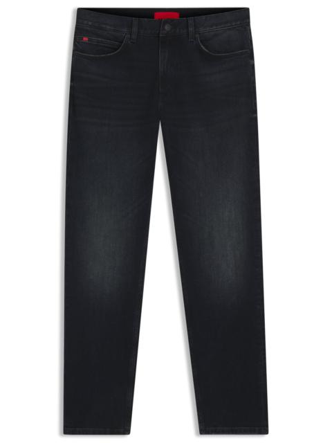 SLIM-FIT JEANS IN DARK-BLUE STRETCH DENIM