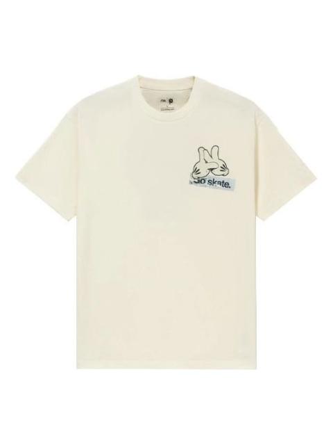 Li-Ning x OG_SLICK Crossover SS22 Graffiti Cartoon Printing Tee 'Creamy White' AHSS057-1