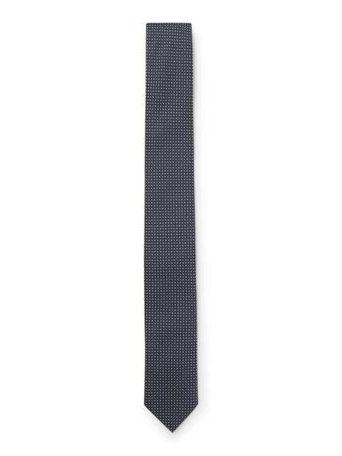 SILK-BLEND TIE WITH JACQUARD PATTERN