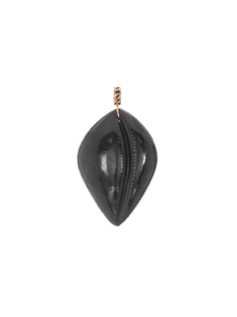 Grande Blue Tiger Eye Cowry Pendant