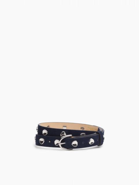 Brynn Studded Italian Suede Belt