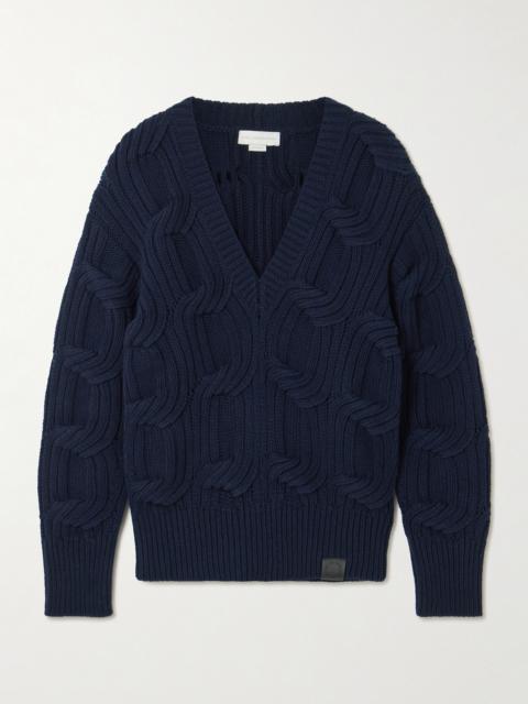Falabella Cable-knit Wool Sweater