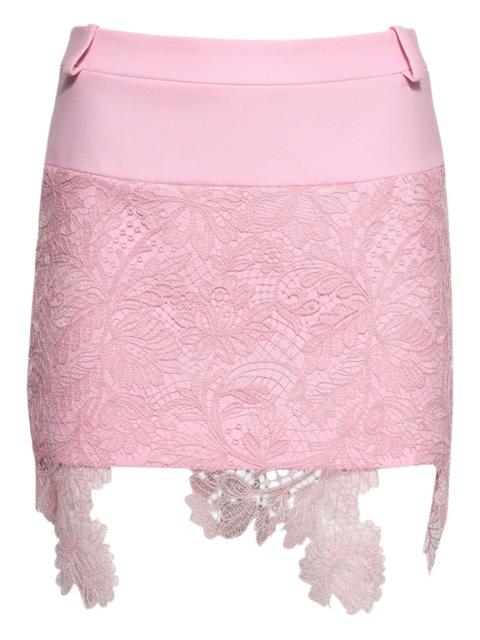 lace mini skirt