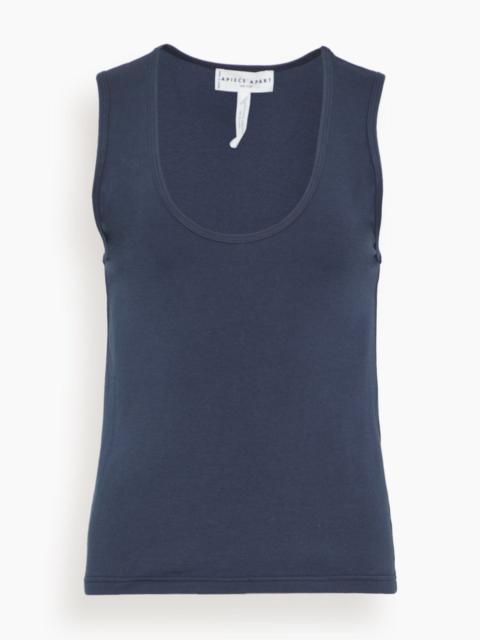 Uri Low Cut Tank in Navy