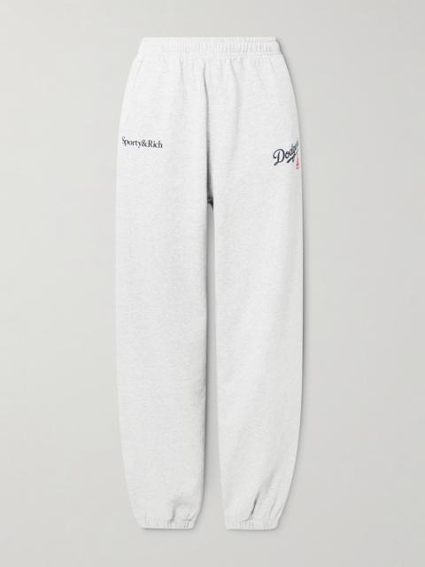 + La Dodgers Printed Cotton-jersey Sweatpants