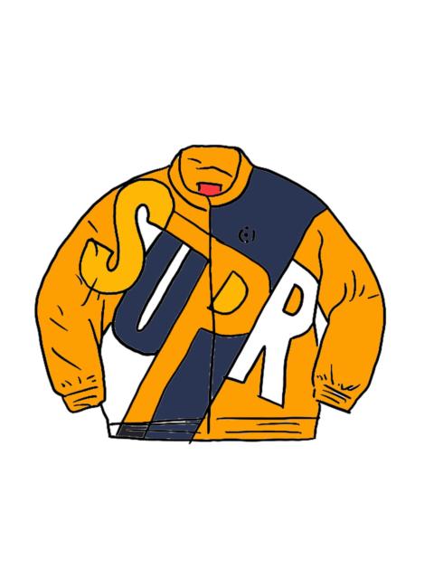 Supreme Big Letter Track Jacket Dark Orange