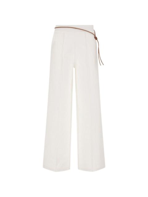 tie belt trousers