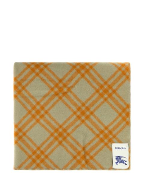 Embroidered wool blanket