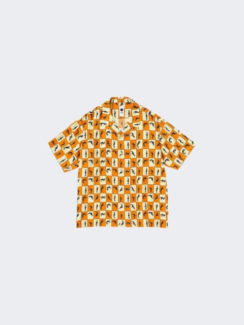 Short Sleeve Elvis Shirt Orange