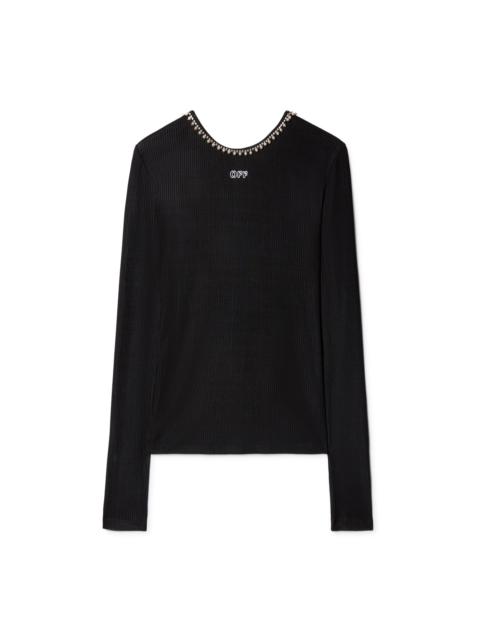 Light Rib Emb 20s L/s Top