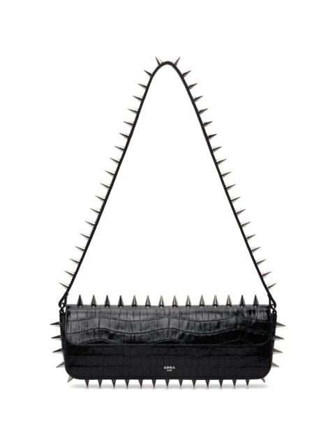Black Spike Baguette Bag