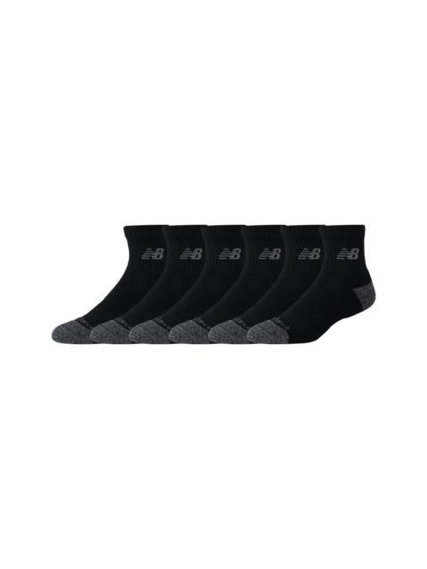 Unisex Active Quarter Socks 6 Pack