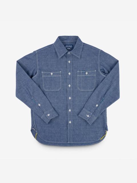 10OZ SELVEDGE CHAMBRAY WORK SHIRT - BLUE