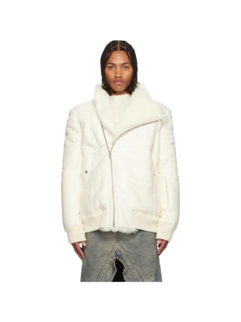 Off-White Concordians Hollywood Flight Shearling Jacket