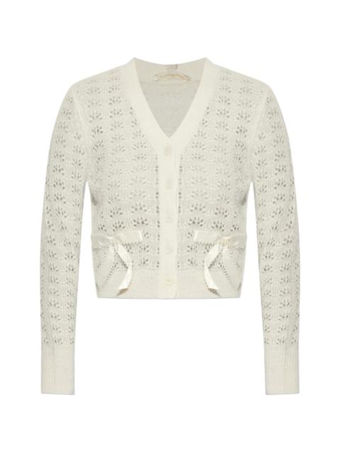 Lilly bow-appliqué cardigan