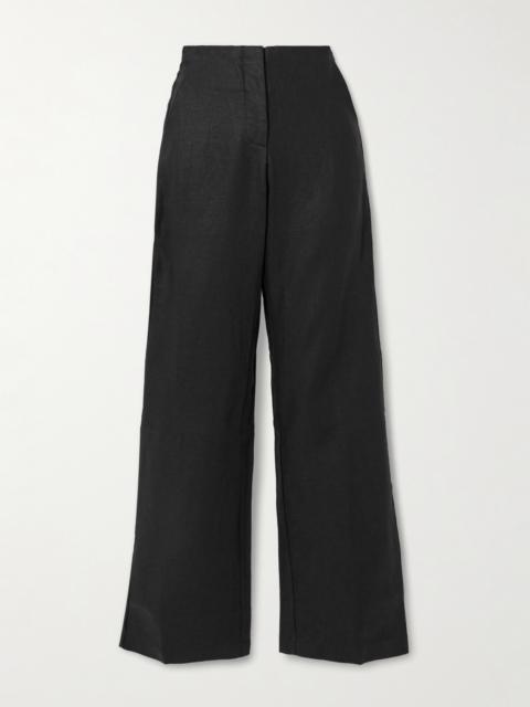Sanne Linen Straight-leg Pants