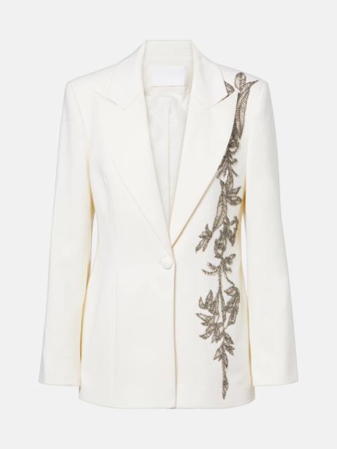Lesia embellished wool-blend blazer