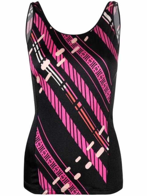 Hanna stripe-print tank top