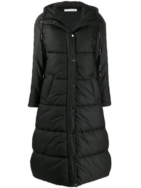 hooded padded coat