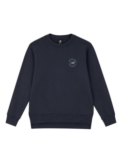 New Balance Logo Pullover Sweatshirt 'Navy' AMT33343-ECL