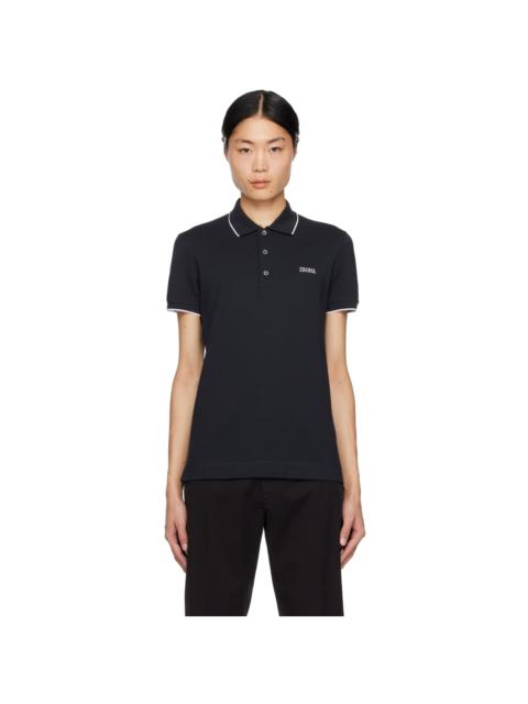 Navy Embroidered Polo Shirt