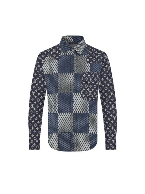 Giant Damier Waves Monogram Flannel Shirt