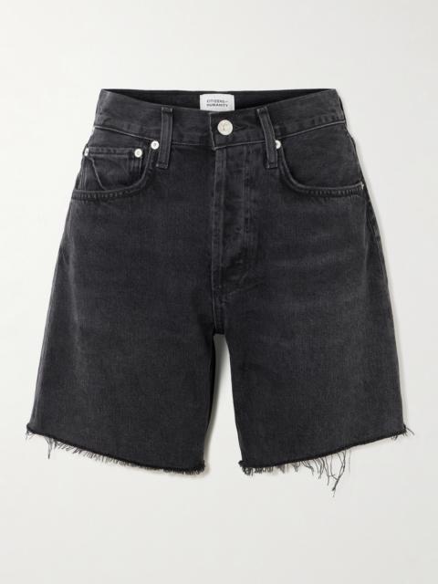 Marlow Frayed Denim Shorts