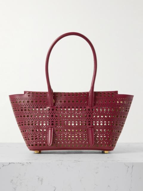 New Mina 20 Laser-cut Leather Tote