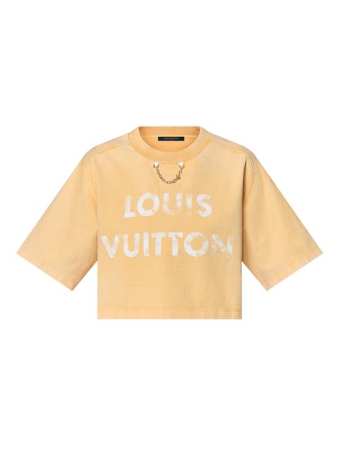 Vintage-Effect Louis Vuitton Crop Top