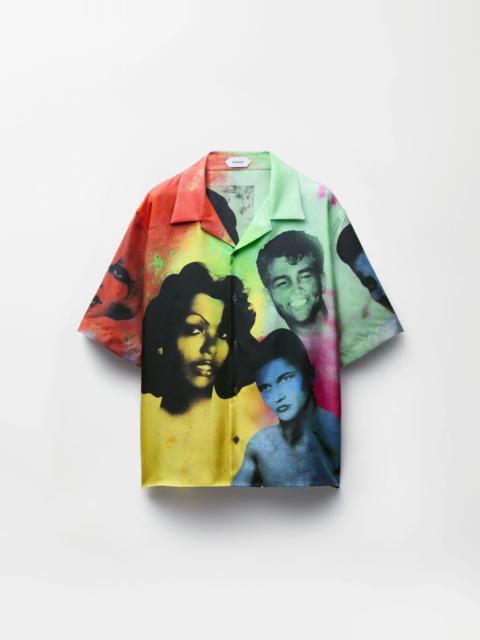 Printed Silk Twill Shirt