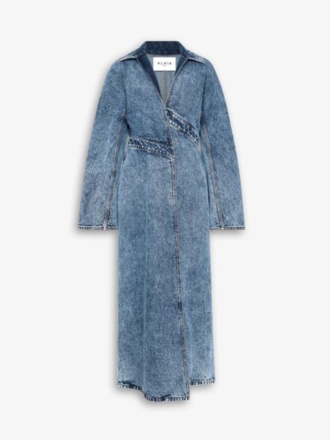 DENIM TRENCH