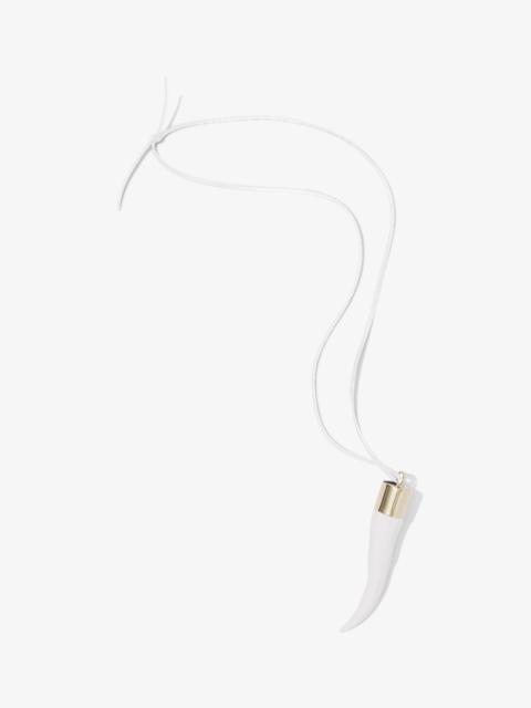 Enamel Horn Necklace