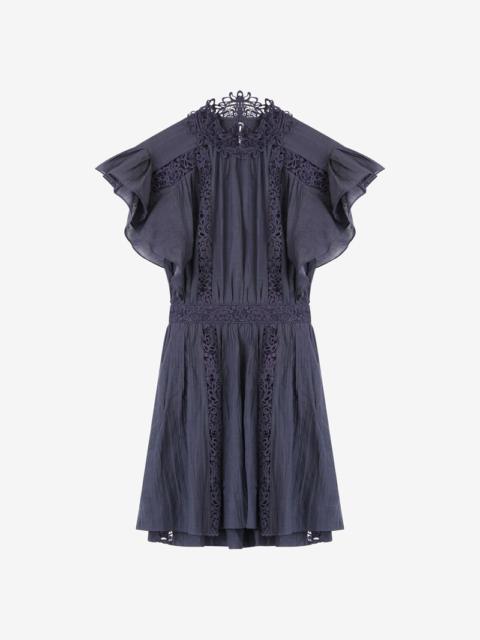 GISELE LACY COTTON MINI DRESS