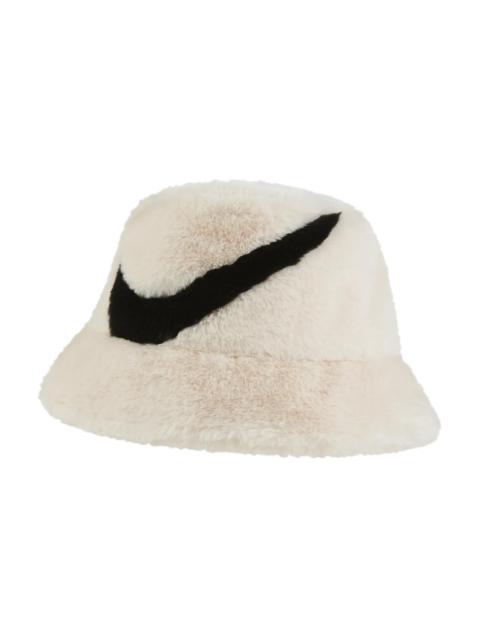 (WMNS) Nike Apex Faux Fur Swoosh Bucket Hat 'Cream' FV6417-838