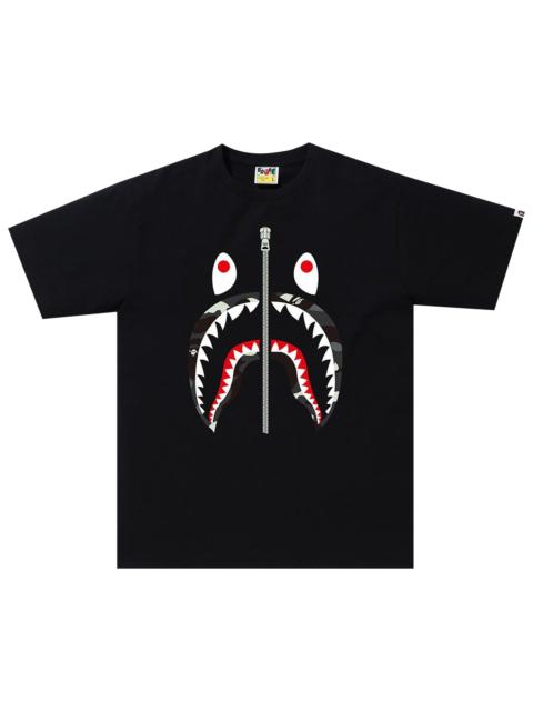 BAPE City Camo Shark Tee 'Black'